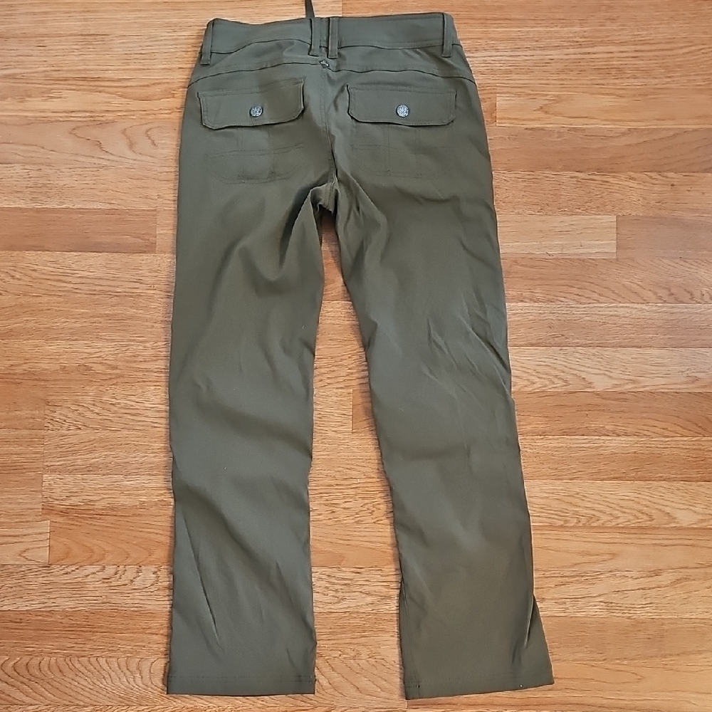 Prana Women's Cargo Pants in Forest Green - Picture 2 of 5